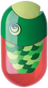 Taille crayon 2 trous Design Poisson avec gomme intégrée FABER-CASTELL