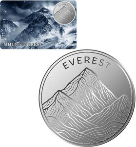 Monnaie MOUNT EVEREST 1/10 Oz Argent 1$ Liberia 2026 (PRÉCOMMANDE)