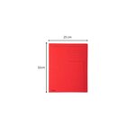 Chemise Rigide À Bord Décalé Forever® 280g/m2 Avec Impression - 24x32cm - Rouge - X 100 - Exacompta