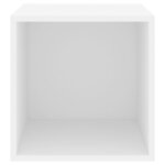 vidaXL Armoires murales 2 Pièces Blanc 37x37x37 cm Aggloméré