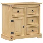 vidaXL Buffet Corona 87x40x76 cm bois massif de pin