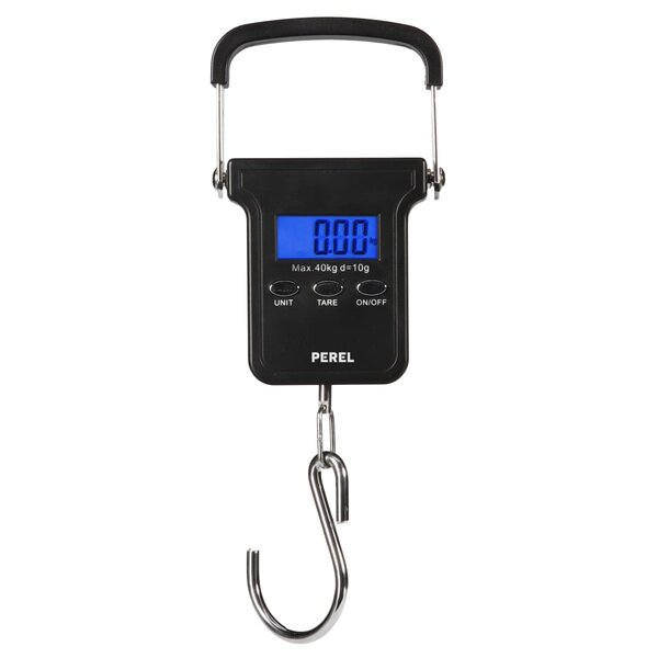 Perel balance de bagages numérique 40 kg noir