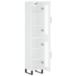 vidaXL Buffet haut Blanc 34 5x34x180 cm Bois d'ingénierie