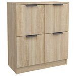 vidaXL Buffet Chêne sonoma 60x30x70 cm Bois d'ingénierie