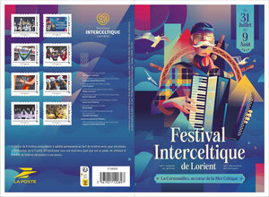 Collector 8 timbres - Festival interceltique de Lorient 2026 - Lettre Verte