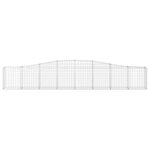 vidaXL Paniers à gabions arqués 6 Pièces 400x30x60/80 cm Fer galvanisé