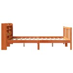 vidaXL Cadre de lit et tête de lit cire marron 140x200 cm bois de pin