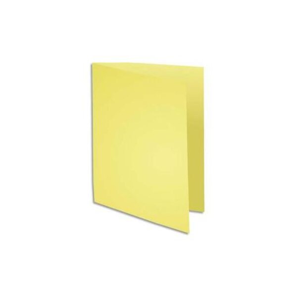 Paquet de 100 chemises JURA PEAU en carte 160 grammes jaune EXACOMPTA