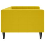 vidaXL Lit de repos jaune 90x200 cm velours
