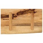 vidaXL Dessus de table 50x20x3 8 cm bord vif bois massif manguier brut