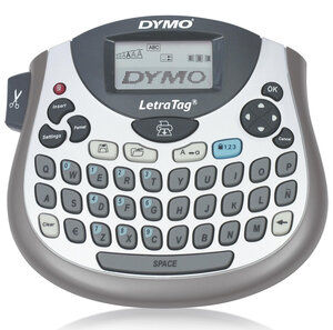Dymo étiqueteuse portable letratag lt-100t gris avec clavier qwerty