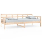 vidaXL Lit de jour Bois massif de pin 90x200 cm