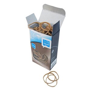 Boîte 100 g bracelets caoutchouc blond 60 x 1.2 x 1.8 mm SAFETOOL