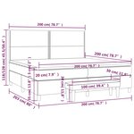 vidaXL Sommier à lattes de lit et matelas Vert foncé 200x200cm Velours