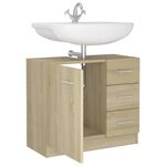 vidaXL Armoire d'évier Chêne sonoma 63x30x54 cm Bois d'ingénierie