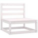 Salon de jardin meuble d'extérieur ensemble de mobilier 4 pièces blanc bois de pin massif 02_0016212