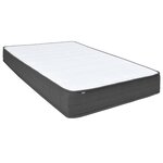 vidaXL Sommier à lattes de lit Gris foncé Tissu 160x200 cm