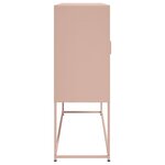 vidaXL Buffet haut rose 100 5x39x107 cm acier