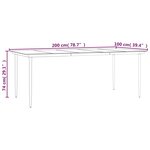 vidaXL Ensemble à manger de jardin 9 Pièces noir rotin PVC