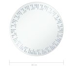 vidaXL Miroir à LED pour salle de bain 60 cm