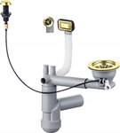 Siphon pour évier 1 cuve en granit - Gain de place