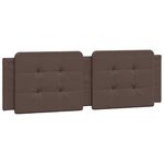 vidaXL Lit avec matelas marron 160x200 cm similicuir