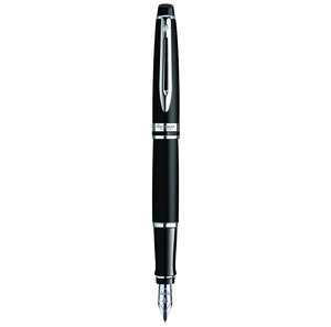 Waterman expert stylo plume noir mat plume moyenne encre bleue coffret cadeau