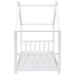 vidaXL Cadre de lit d'enfant Blanc Bois de pin massif 90 x 200 cm