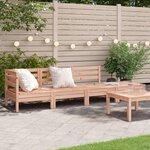 vidaXL Canapé de jardin 4 places bois massif de douglas