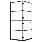 vidaXL Cabine de douche pliable ESG 120x140 cm Noir