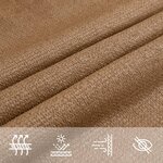 vidaXL Voile d'ombrage 160 g/m² Taupe 2x5 m PEHD