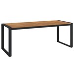 vidaXL Ensemble à manger de jardin 9 Pièces bois d'acacia solide et métal