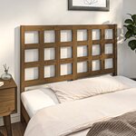 vidaXL Tête de lit Marron miel 125 5x4x100 cm Bois massif de pin