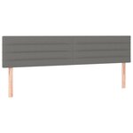 vidaXL Sommier à lattes de lit avec matelas Gris foncé 200x200cm Tissu