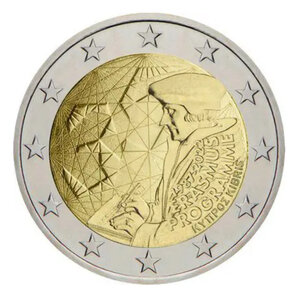 2 euros commémorative Chypre 2022 - Erasmus.