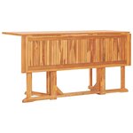 vidaXL Table pliable de jardin papillon 150x90x75 cm Bois teck solide