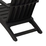 vidaXL Chaises de jardin Adirondack lot de 2 noir polypropylène