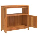 vidaXL Table console de jardin 80x35x75 cm bois massif d'acacia