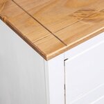 vidaXL Buffet Blanc 80x40x83 cm Pin Gamme Panama