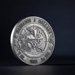 Pièce de monnaie en Argent 5 Dollars g 62.2 (2 oz) Millésime 2023 Captains of Fortune QUEEN ANNE S REVENGE