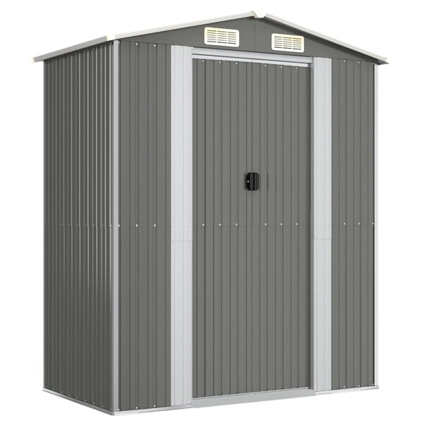 vidaXL Abri de jardin Gris clair 192x108x223 cm Acier galvanisé