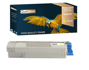 Qualitoner x1 toner 43865721 jaune compatible pour oki