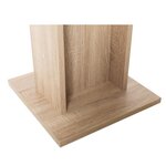 Table a manger de 2 a 4 personnes - Carrée - Classique - Décor chene - GUSTAVE - L 80 x l 80 cm