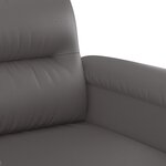 vidaXL Fauteuil Gris 60 cm Similicuir