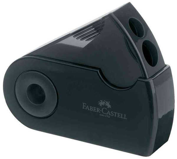 Taille-crayon double avec étui de protection FABER-CASTELL