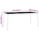 vidaXL Ensemble à manger de jardin 5 Pièces anthracite acier