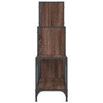 vidaXL Bibliothèque chêne marron 92x30x102 cm bois ingénierie et métal