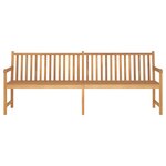 vidaXL Banc de jardin 228 cm bois de teck solide