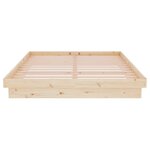 vidaXL Cadre de lit Bois massif 140x200 cm