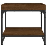 vidaXL Table basse chêne marron 49 5x49 5x45 cm bois d'ingénierie